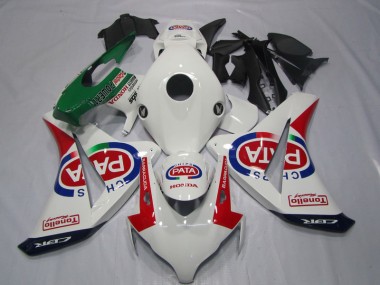 Weiß Rot PATA CBR 1000 RR 2008-2011 Verkleidung