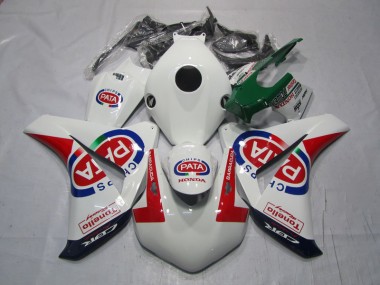 Weiß Rot PATA CBR 1000 RR 2008-2011 Verkleidungen