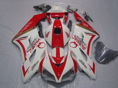 Weiß Rot PRAMAC CBR 1000 RR 2004-2005 Verkleidungen