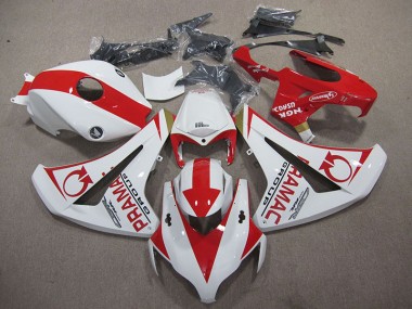 Weiß Rot PRAMAC CBR 1000 RR 2008-2011 Verkleidungen