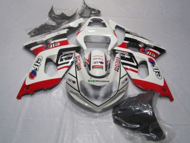 Weiß Rot Rizoma Playboy GSXR 1000 K1 2000-2002 Verkleidungen