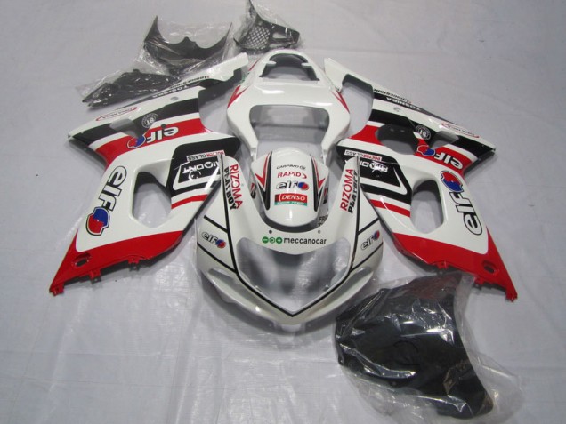 Weiß Rot Rizoma Playboy GSXR 1000 K1 2000-2002 Verkleidungen