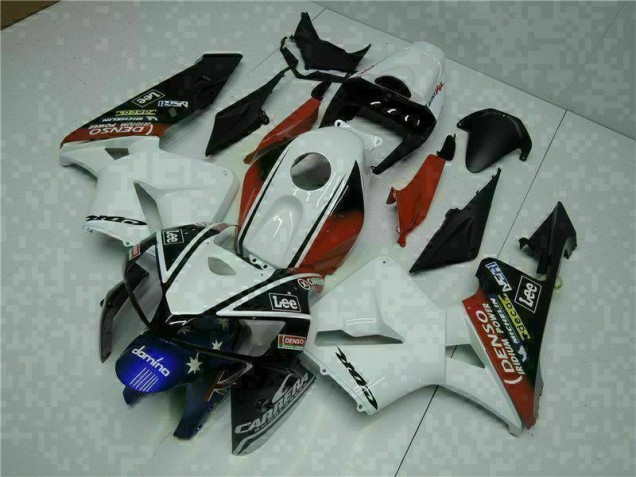 Weiß Rot Schwarz Lee CBR 600 RR 2005-2006 Verkleidungen Weiß Rot Schwarz Lee CBR 600 RR 2005-2006 Verkleidungen
