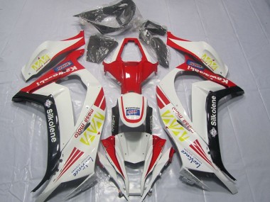Weiß Rot Silkolene ZX10R 2011-2015 Verkleidungen