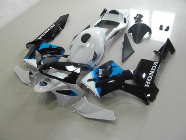 Weiß Schwarz Blau CBR 600 RR 2003-2004 Verkleidung