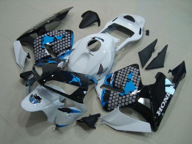 Weiß Schwarz Blau CBR 600 RR 2003-2004 Verkleidungen