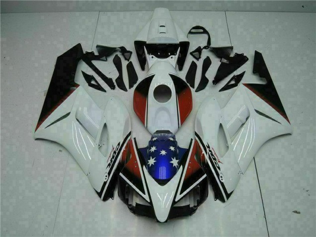 Weiß Schwarz CBR 1000 RR 2004-2005 Verkleidung