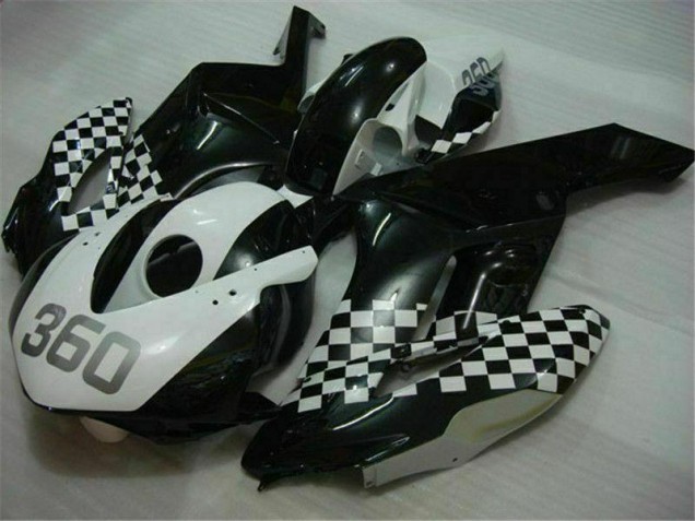 Weiß Schwarz CBR 1000 RR 2004-2005 Verkleidungen