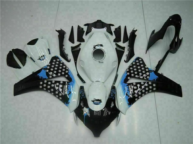 Weiß Schwarz CBR 1000 RR 2008-2011 Verkleidung Weiß Schwarz CBR 1000 RR 2008-2011 Verkleidung