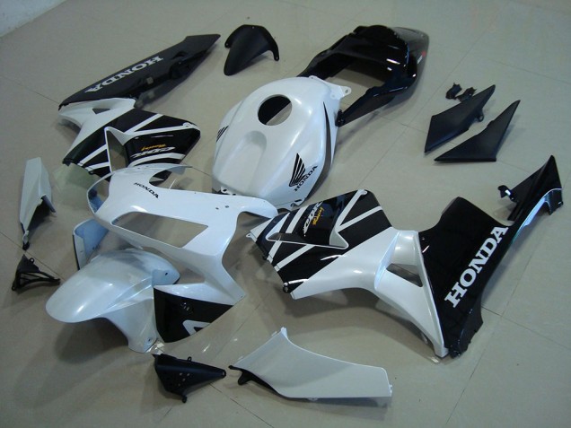 Weiß Schwarz CBR 600 RR 2003-2004 Verkleidungen Weiß Schwarz CBR 600 RR 2003-2004 Verkleidungen