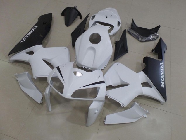 Weiß Schwarz CBR 600 RR 2005-2006 Verkleidung Weiß Schwarz CBR 600 RR 2005-2006 Verkleidung
