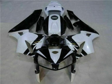 Weiß Schwarz CBR 600 RR 2005-2006 Vollverkleidung