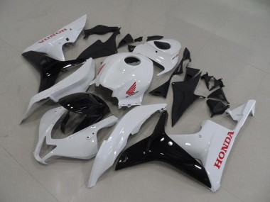 Weiß Schwarz CBR 600 RR 2007-2008 Verkleidung