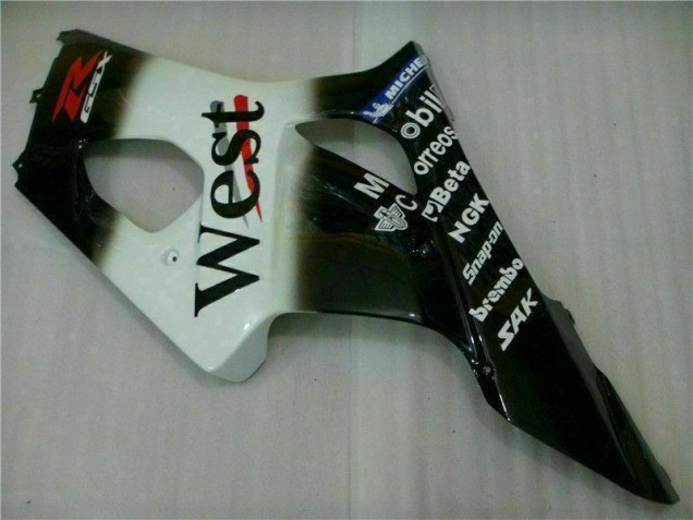Weiß Schwarz GSXR 1000 K3 2003-2004 Verkleidung Weiß Schwarz GSXR 1000 K3 2003-2004 Verkleidung