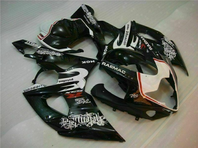 Weiß Schwarz GSXR 1000 K5 2005-2006 Verkleidung Weiß Schwarz GSXR 1000 K5 2005-2006 Verkleidung