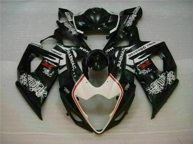 Weiß Schwarz GSXR 1000 K5 2005-2006 Verkleidung Weiß Schwarz GSXR 1000 K5 2005-2006 Verkleidung