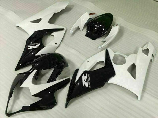 Weiß Schwarz GSXR 1000 K5 2005-2006 Verkleidungen Weiß Schwarz GSXR 1000 K5 2005-2006 Verkleidungen