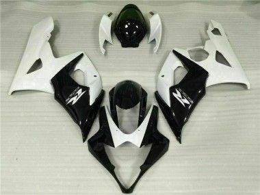 Weiß Schwarz GSXR 1000 K5 2005-2006 Verkleidungen