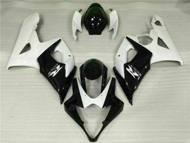 Weiß Schwarz GSXR 1000 K5 2005-2006 Verkleidungen Weiß Schwarz GSXR 1000 K5 2005-2006 Verkleidungen