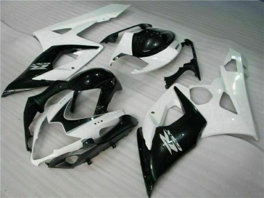 Weiß Schwarz GSXR 1000 K5 2005-2006 Vollverkleidung