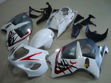 Weiß Schwarz GSXR 1300 Hayabusa 1996-2007 Verkleidungen