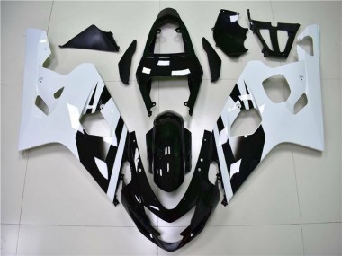 Weiß Schwarz GSXR 600 / 750 K4 2004-2005 Verkleidung