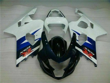 Weiß Schwarz GSXR 600 / 750 K4 2004-2005 Verkleidungen