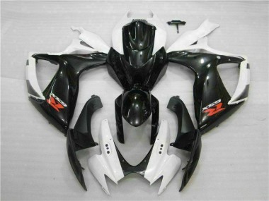 Weiß Schwarz GSXR 600 / 750 K6 2006-2007 Verkleidung