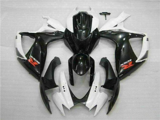 Weiß Schwarz GSXR 600 / 750 K6 2006-2007 Verkleidung Weiß Schwarz GSXR 600 / 750 K6 2006-2007 Verkleidung