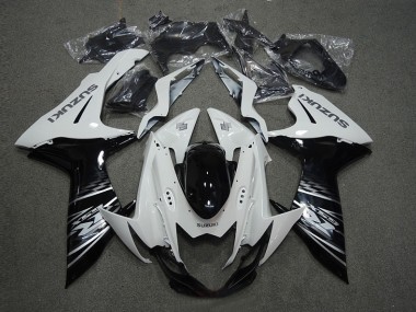 Weiß Schwarz GSXR 600 K11 2011-2024 Verkleidungen