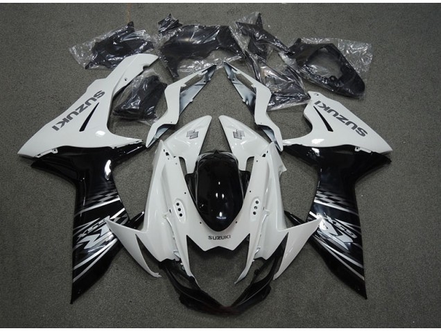 Weiß Schwarz GSXR 750 K11 2011-2024 Verkleidung Weiß Schwarz GSXR 750 K11 2011-2024 Verkleidung