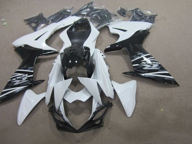 Weiß Schwarz GSXR 750 K11 2011-2024 Verkleidungen