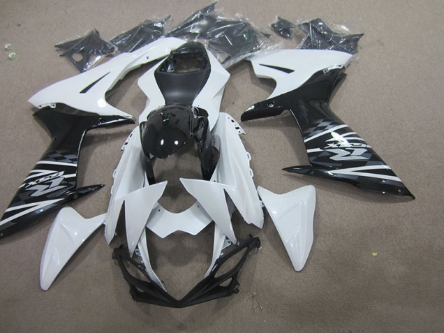 Weiß Schwarz GSXR 750 K11 2011-2024 Verkleidungen Weiß Schwarz GSXR 750 K11 2011-2024 Verkleidungen