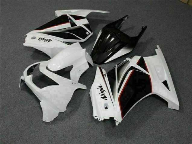 Weiß Schwarz Ninja EX250 2008-2012 Verkleidung Weiß Schwarz Ninja EX250 2008-2012 Verkleidung