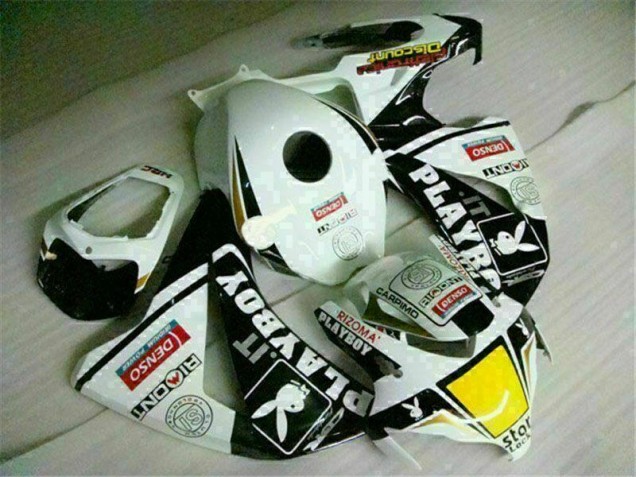 Weiß Schwarz Playboy CBR 1000 RR 2008-2011 Verkleidung Weiß Schwarz Playboy CBR 1000 RR 2008-2011 Verkleidung