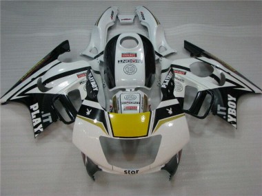 Weiß Schwarz Playboy CBR 600 F3 1995-1998 Verkleidungen