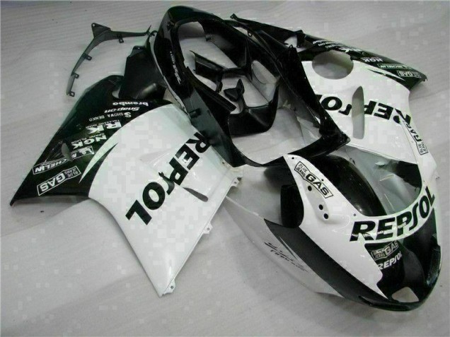 Weiß Schwarz Repsol CBR 1100 XX 1996-2007 Verkleidungen Weiß Schwarz Repsol CBR 1100 XX 1996-2007 Verkleidungen