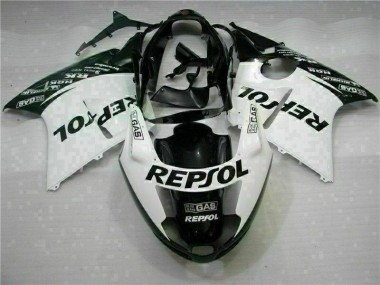 Weiß Schwarz Repsol CBR 1100 XX 1996-2007 Verkleidungen