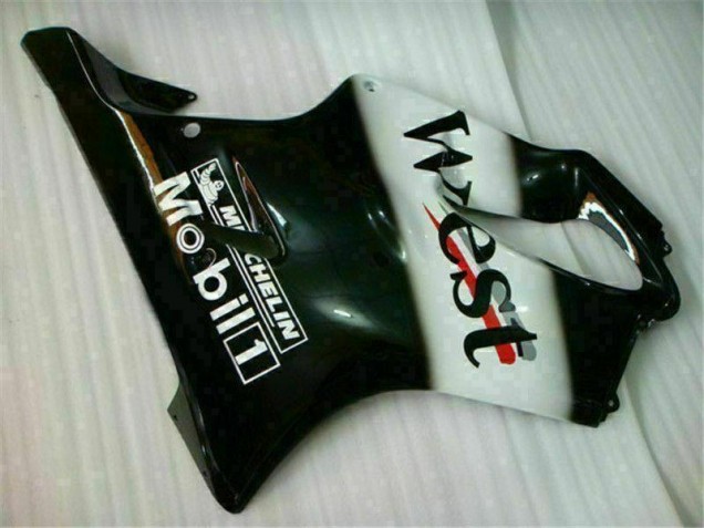 Weiß Schwarz West CBR 600 F4i 2001-2003 Verkleidungen Weiß Schwarz West CBR 600 F4i 2001-2003 Verkleidungen