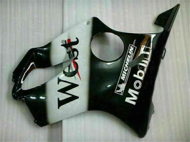 Weiß Schwarz West CBR 600 F4i 2001-2003 Verkleidungen Weiß Schwarz West CBR 600 F4i 2001-2003 Verkleidungen