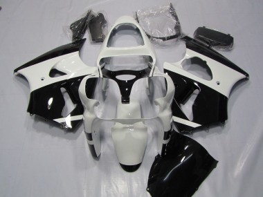 Weiß Schwarz ZX6R 2000-2002 Verkleidungen