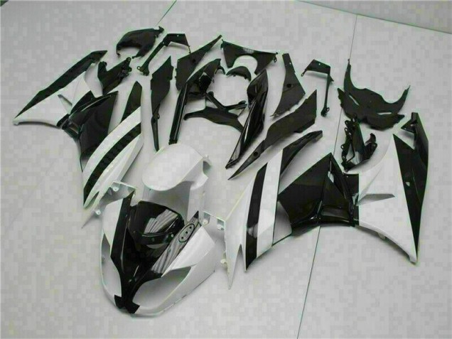 Weiß Schwarz ZX6R 2009-2012 Verkleidungen