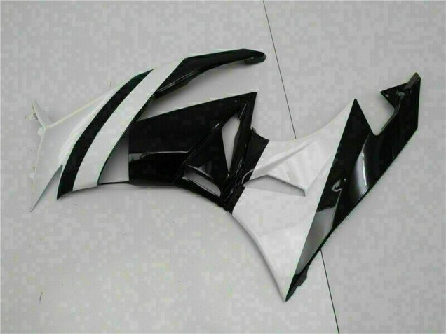 Weiß Schwarz ZX6R 2009-2012 Verkleidungen