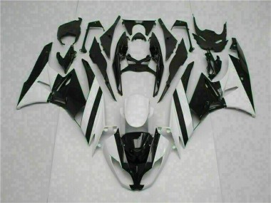 Weiß Schwarz ZX6R 2009-2012 Verkleidungen
