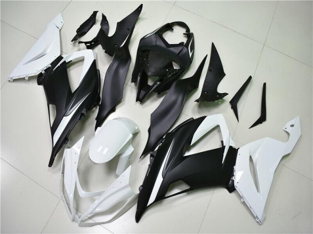 Weiß Schwarz ZX6R 2013-2018 Verkleidung Weiß Schwarz ZX6R 2013-2018 Verkleidung