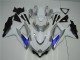 Weiß Silber Blau GSXR 600 / 750 K8 2008-2010 Verkleidungen Weiß Silber Blau GSXR 600 / 750 K8 2008-2010 Verkleidungen