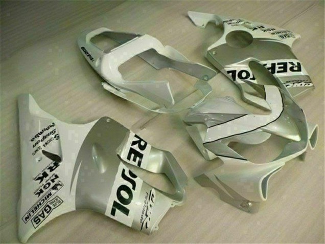 Weiß Silber CBR 600 F4i 2001-2003 Verkleidungen Weiß Silber CBR 600 F4i 2001-2003 Verkleidungen