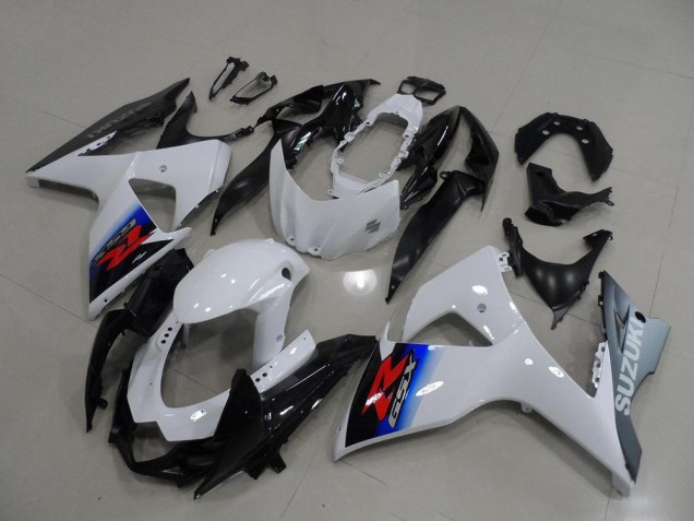 Weiß Silber GSXR 1000 K9 2009-2016 Verkleidungen Weiß Silber GSXR 1000 K9 2009-2016 Verkleidungen