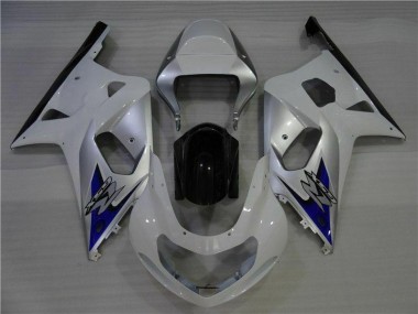 Weiß Silber GSXR 600 / 750 K1 K2 K3 2001-2003 Verkleidungen