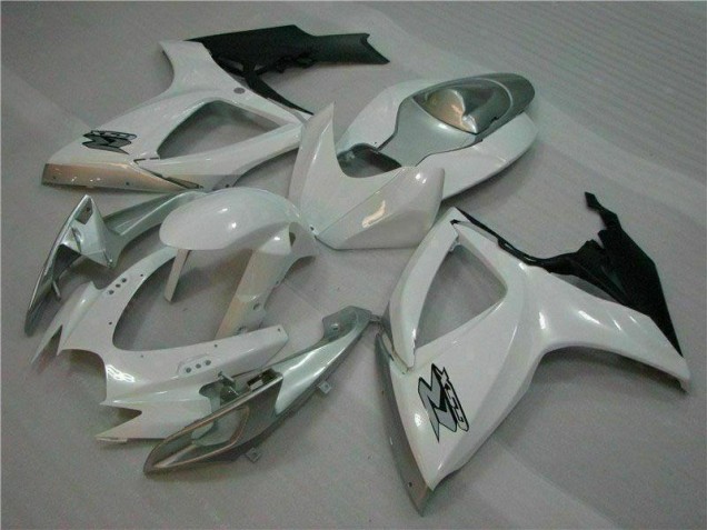 Weiß Silber GSXR 600 / 750 K6 2006-2007 Verkleidungen & Plastik Weiß Silber GSXR 600 / 750 K6 2006-2007 Verkleidungen & Plastik